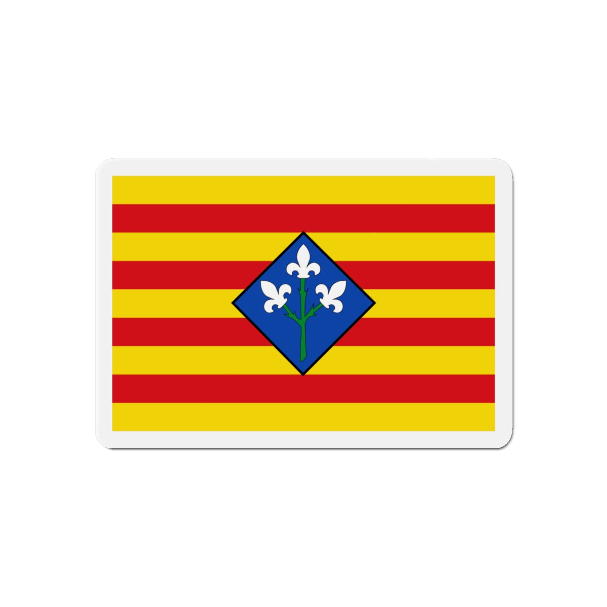 Flag of Lérida Spain - Die-Cut Magnet-6 × 6"-The Sticker Space