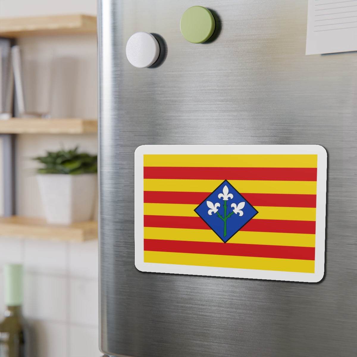 Flag of Lérida Spain - Die-Cut Magnet-The Sticker Space