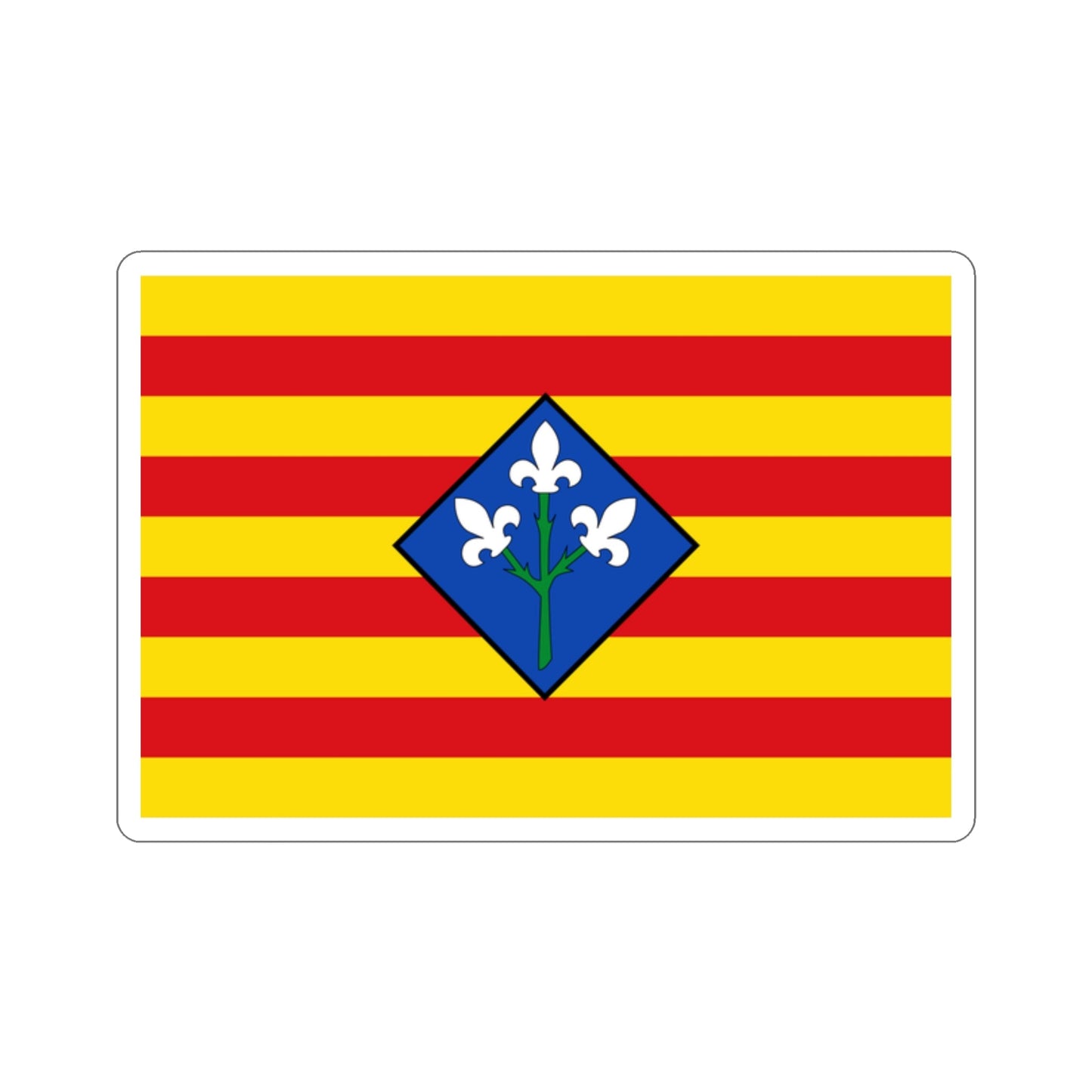 Flag of Lérida Spain STICKER Vinyl Die-Cut Decal-2 Inch-The Sticker Space