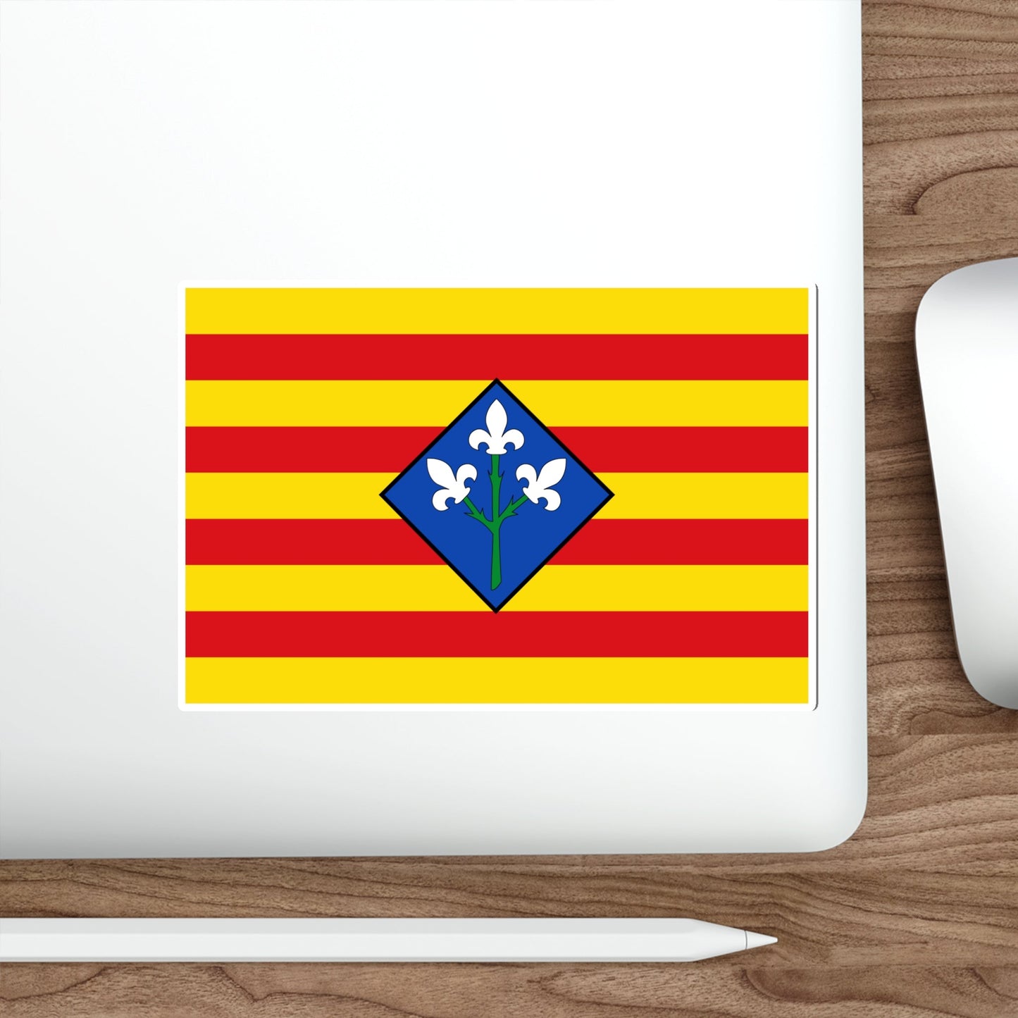 Flag of Lérida Spain STICKER Vinyl Die-Cut Decal-The Sticker Space