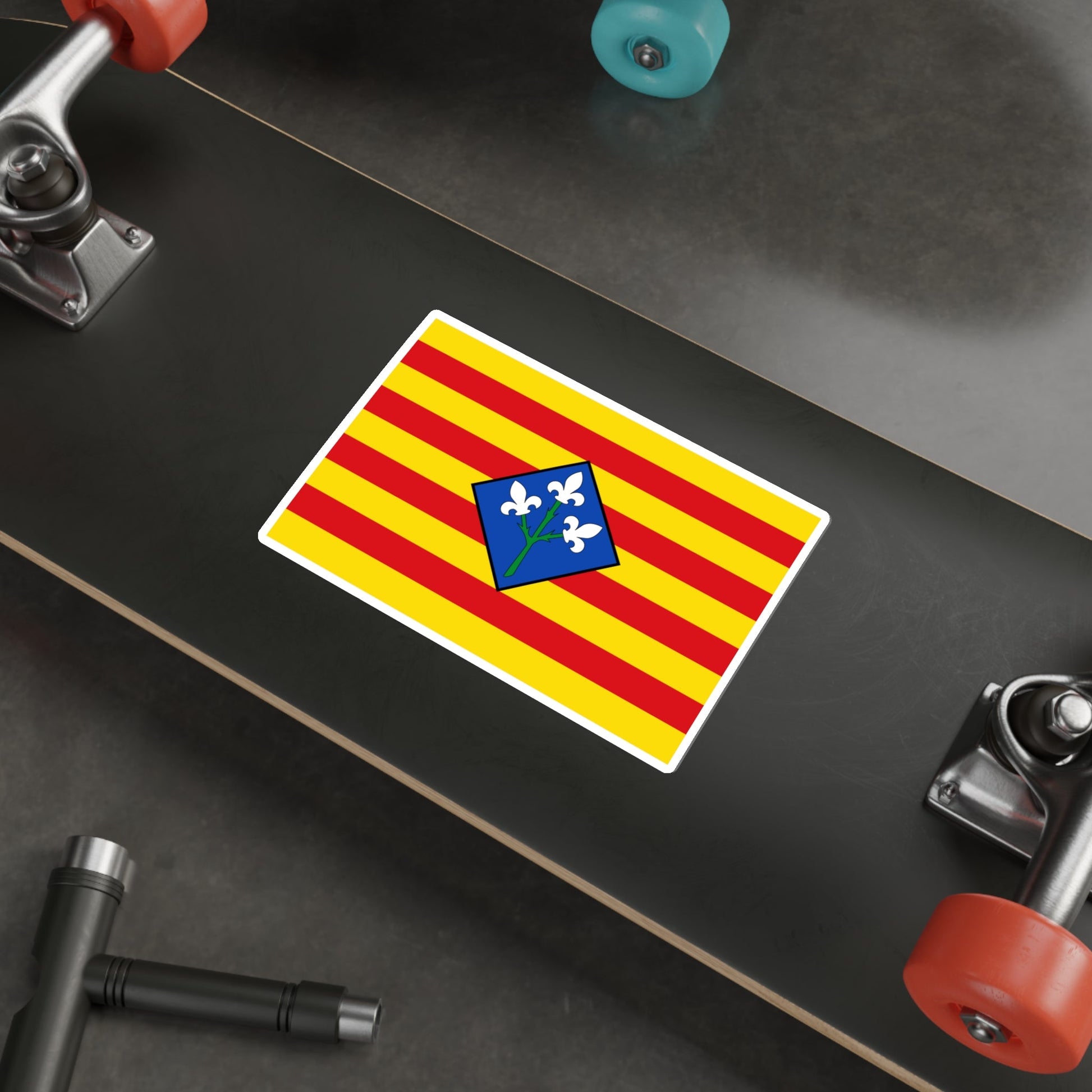 Flag of Lérida Spain STICKER Vinyl Die-Cut Decal-The Sticker Space