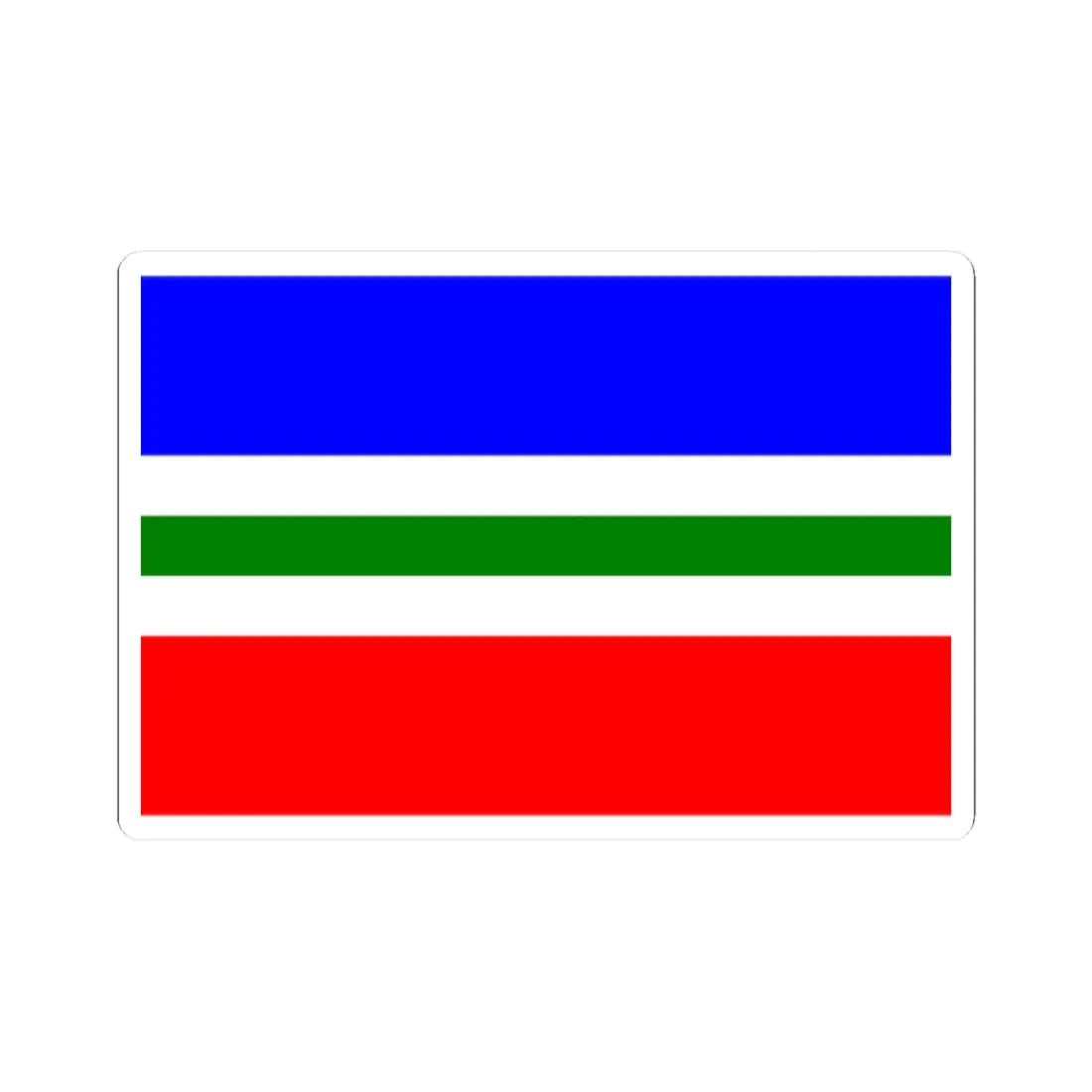 Flag of Letychiv raion (Ukraine) STICKER Vinyl Kiss-Cut Decal 2 Inch White - The Sticker Space