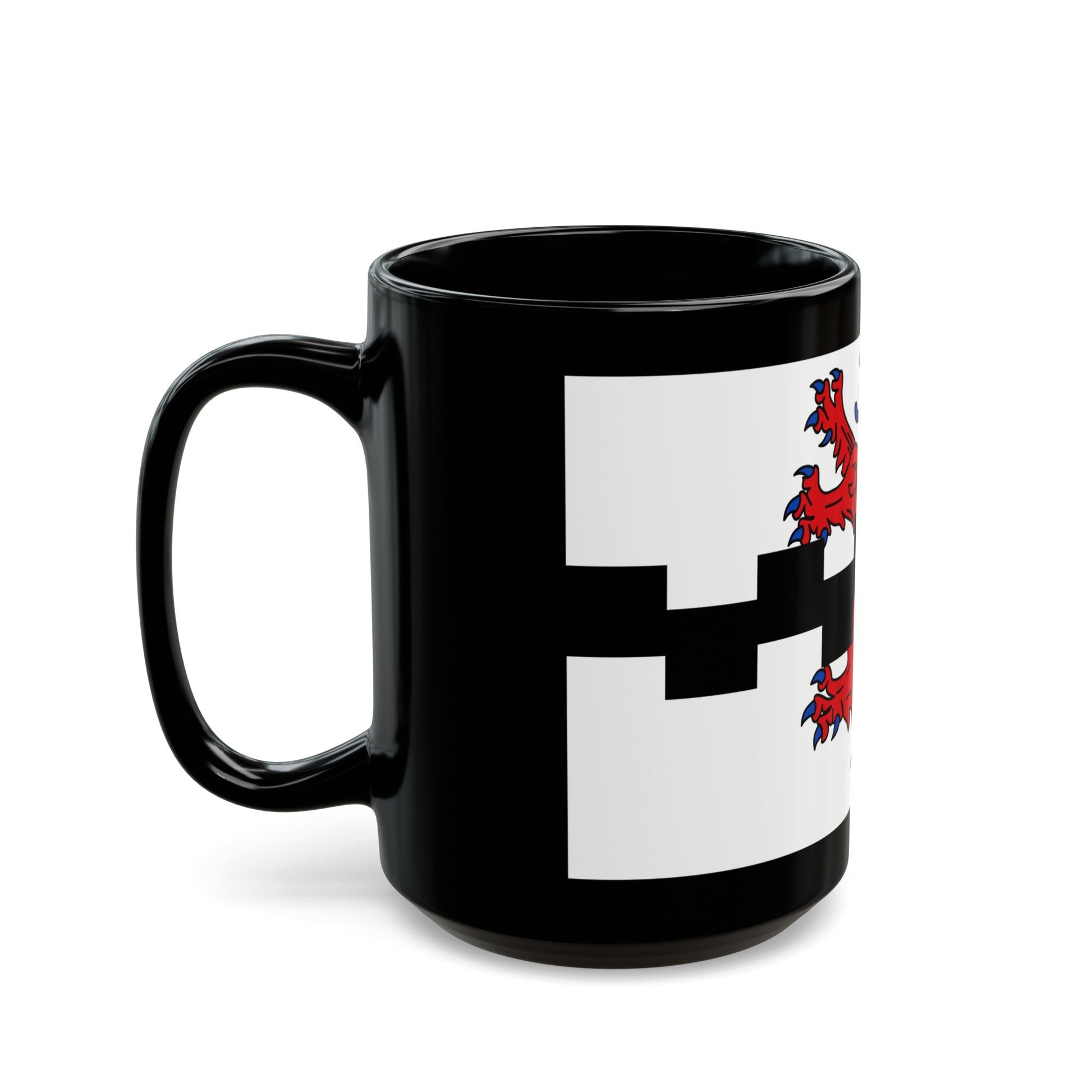 Flag of Leverkusen Germany - Black Coffee Mug-The Sticker Space