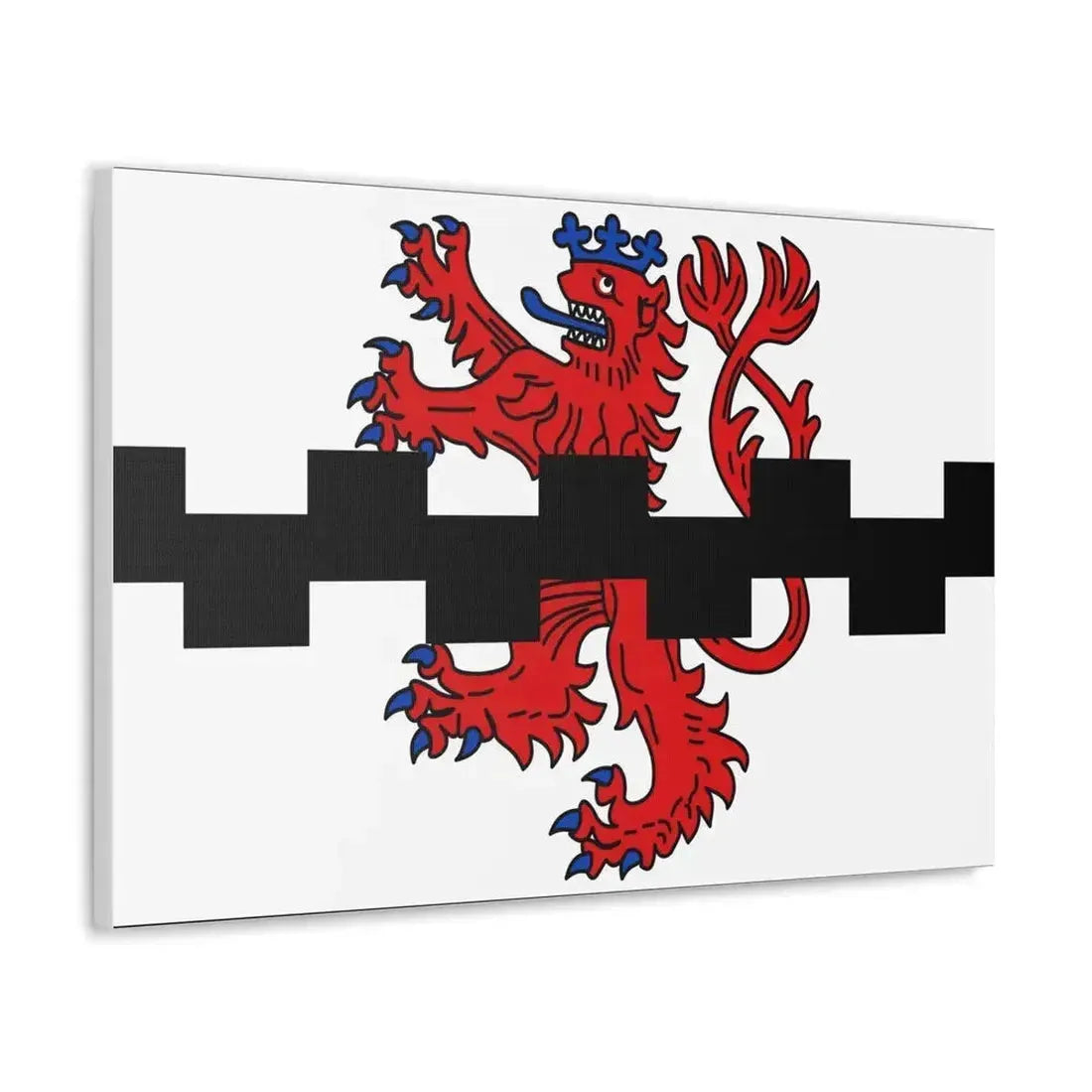 Flag of Leverkusen Germany - Canvas Wall Art - The Sticker Space