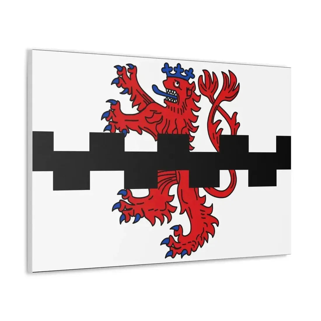 Flag of Leverkusen Germany - Canvas Wall Art - The Sticker Space