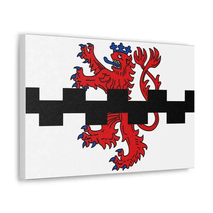 Flag of Leverkusen Germany - Canvas Wall Art - The Sticker Space