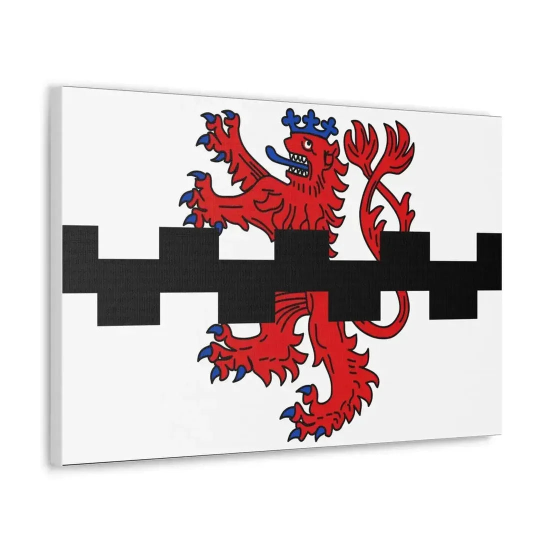 Flag of Leverkusen Germany - Canvas Wall Art - The Sticker Space