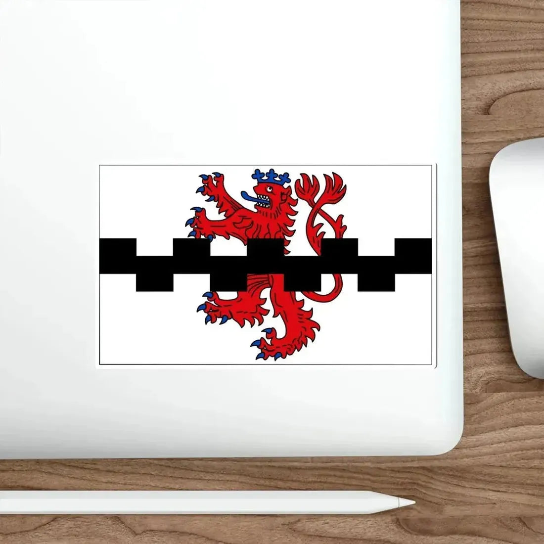 Flag of Leverkusen Germany STICKER Vinyl Die-Cut Decal - The Sticker Space