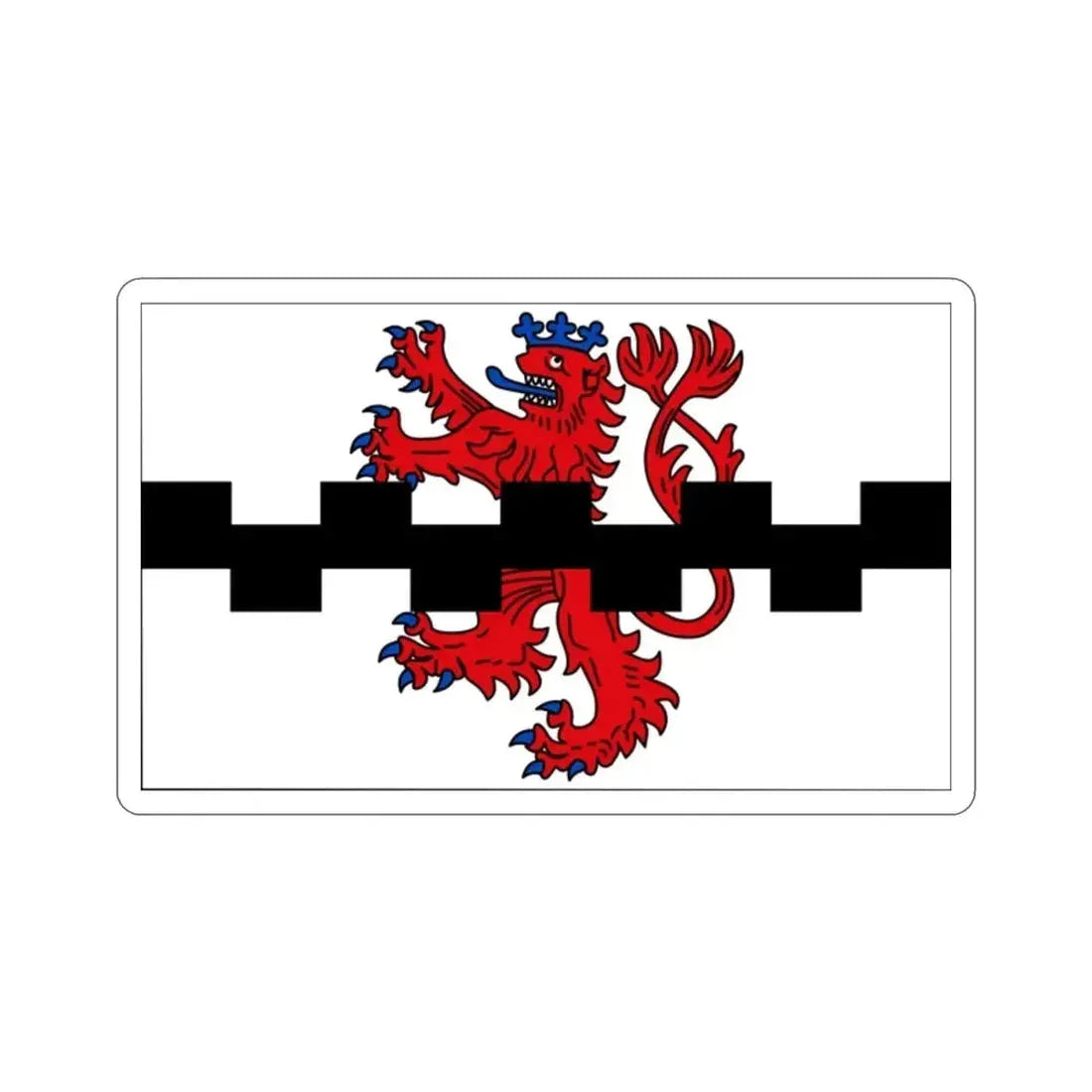 Flag of Leverkusen Germany STICKER Vinyl Die-Cut Decal - The Sticker Space
