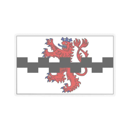 Flag of Leverkusen Germany - STICKER Vinyl Kiss-Cut Decal 4 Inch Transparent - The Sticker Space