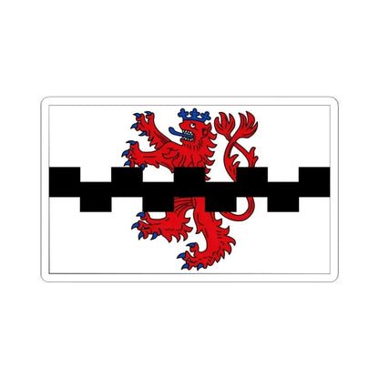 Flag of Leverkusen Germany - STICKER Vinyl Kiss-Cut Decal 6 Inch White - The Sticker Space