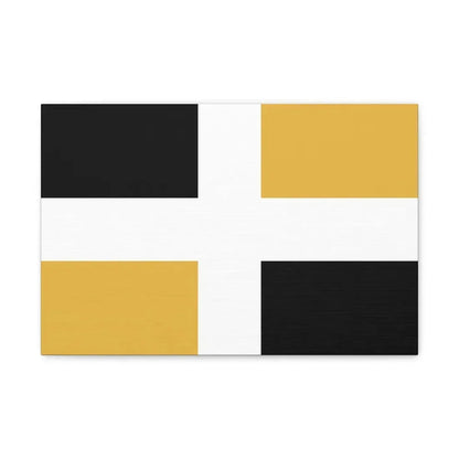 Flag of Levis Canada - Canvas Wall Art 18″ x 12″ 1.25" - The Sticker Space