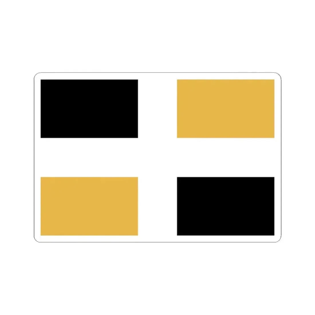 Flag of Levis (Canada) STICKER Vinyl Kiss-Cut Decal 2 Inch White - The Sticker Space