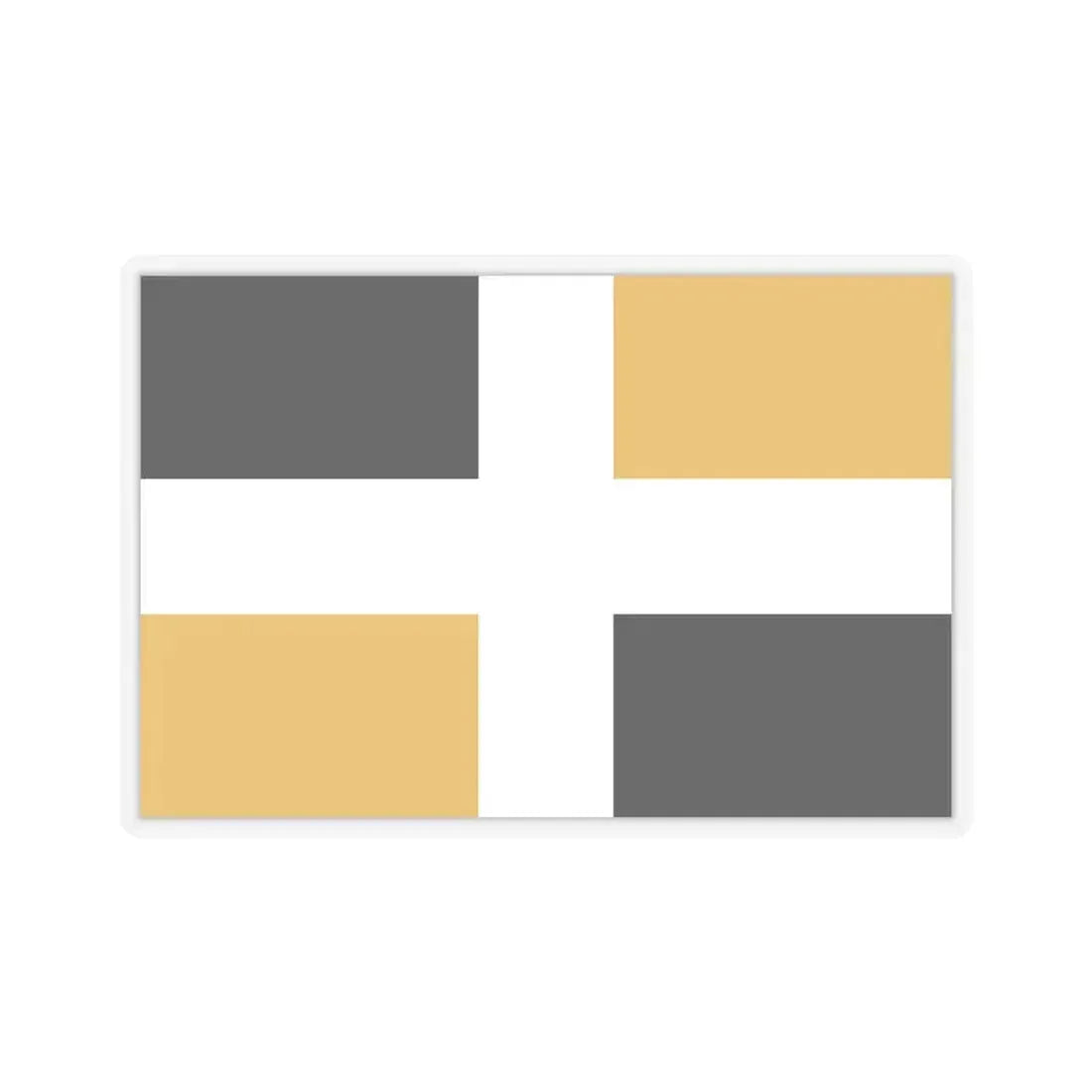 Flag of Levis Canada - STICKER Vinyl Kiss-Cut Decal 3 Inch Transparent - The Sticker Space