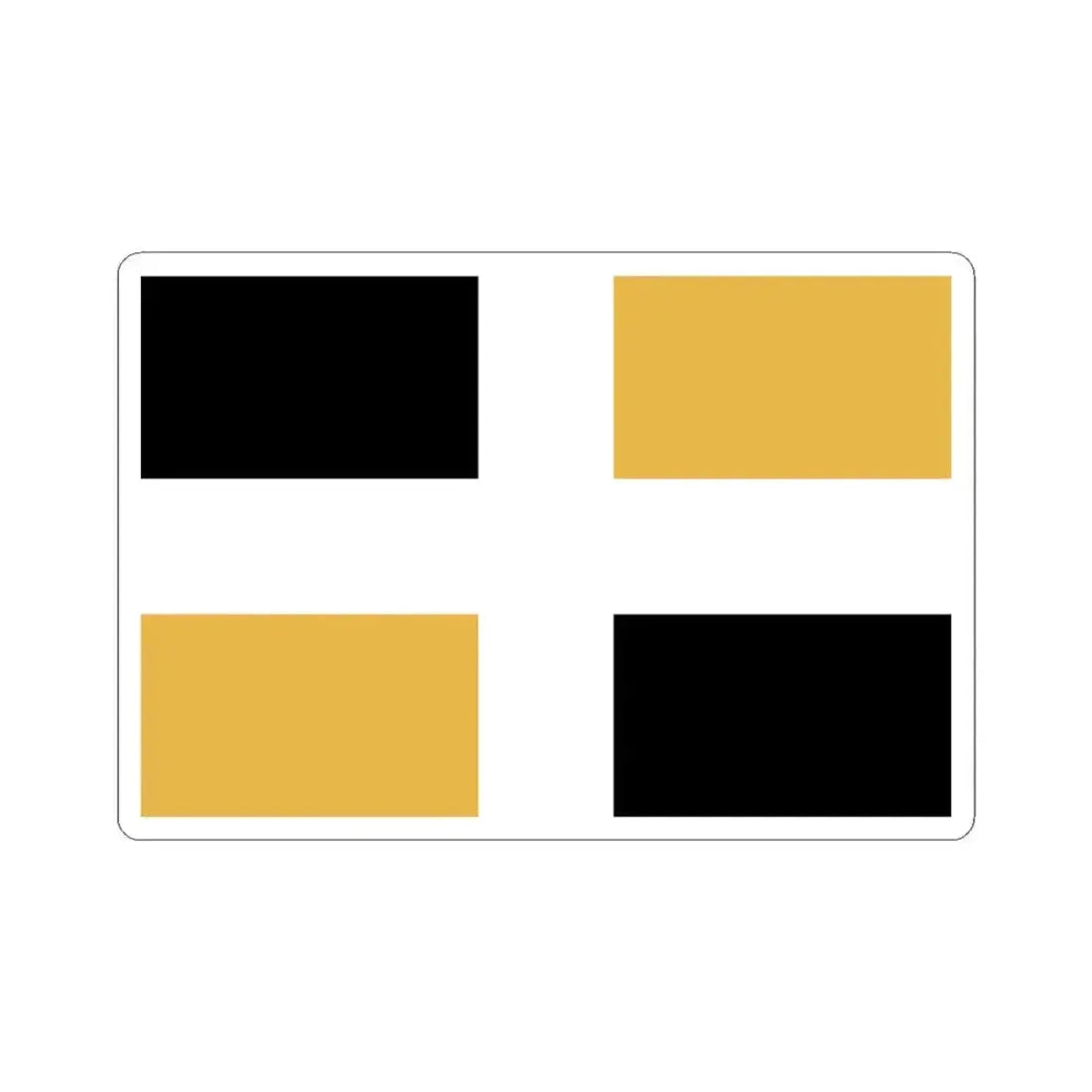 Flag of Levis Canada - STICKER Vinyl Kiss-Cut Decal 3 Inch White - The Sticker Space