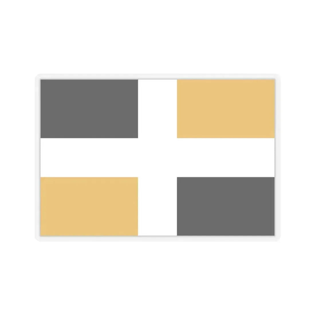 Flag of Levis Canada - STICKER Vinyl Kiss-Cut Decal 4 Inch Transparent - The Sticker Space