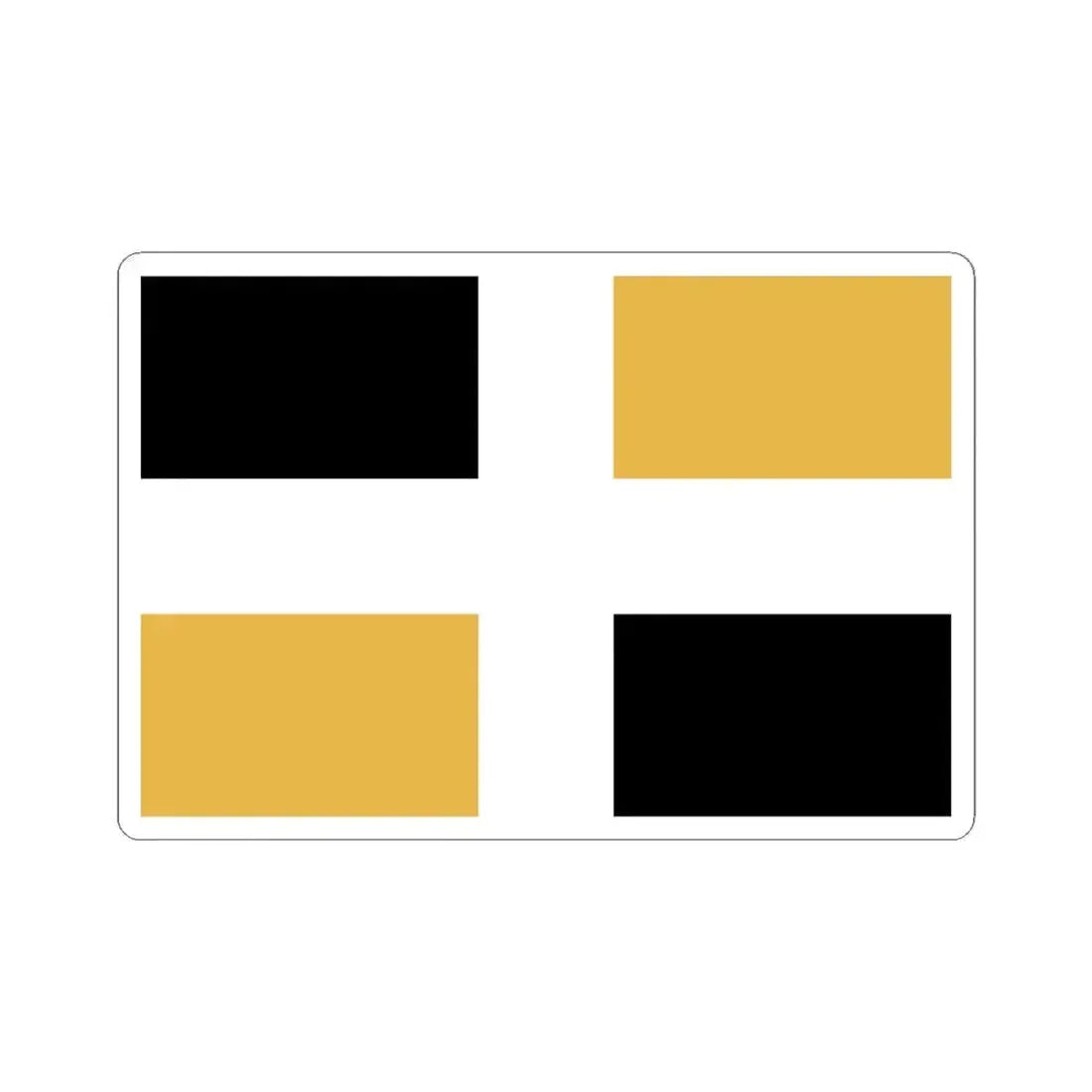 Flag of Levis (Canada) STICKER Vinyl Kiss-Cut Decal 4 Inch White - The Sticker Space