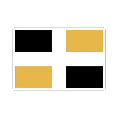 Flag of Levis (Canada) STICKER Vinyl Kiss-Cut Decal 4 Inch White - The Sticker Space