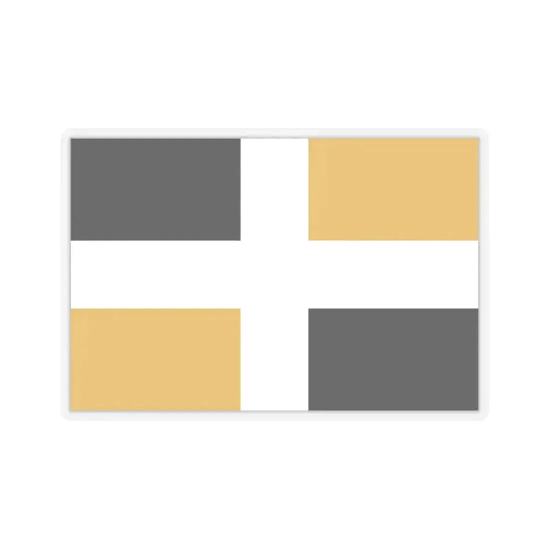 Flag of Levis Canada - STICKER Vinyl Kiss-Cut Decal 6 Inch Transparent - The Sticker Space