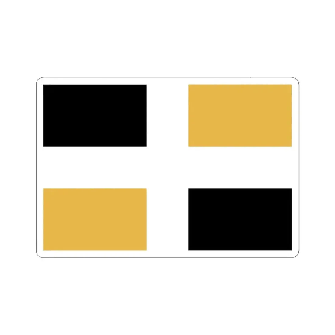 Flag of Levis (Canada) STICKER Vinyl Kiss-Cut Decal 6 Inch White - The Sticker Space