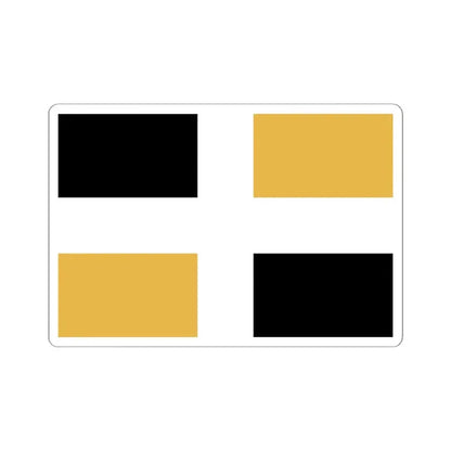 Flag of Levis (Canada) STICKER Vinyl Kiss-Cut Decal 6 Inch White - The Sticker Space