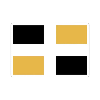 Flag of Levis Canada - STICKER Vinyl Kiss-Cut Decal 6 Inch White - The Sticker Space