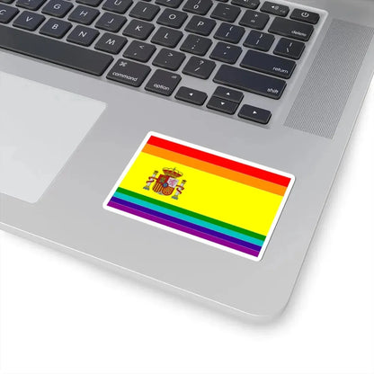 Flag of LGBT Spain (Spain) STICKER Vinyl Kiss-Cut Decal - The Sticker Space