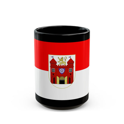 Flag of Liberec Czech Republic - Black Coffee Mug-15oz-The Sticker Space