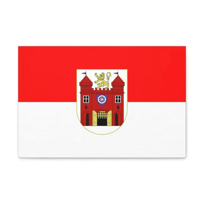 Flag of Liberec Czech Republic - Canvas Wall Art 18″ x 12″ 1.25" - The Sticker Space