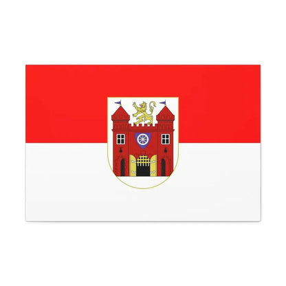 Flag of Liberec Czech Republic - Canvas Wall Art 30" x 20" 1.25" - The Sticker Space