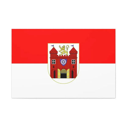 Flag of Liberec Czech Republic - Canvas Wall Art 36" x 24" 1.25" - The Sticker Space