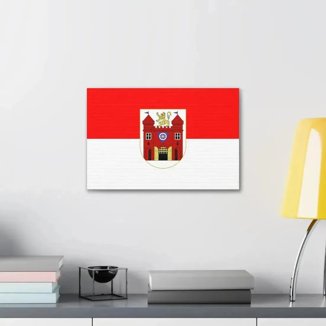 Flag of Liberec Czech Republic - Canvas Wall Art - The Sticker Space