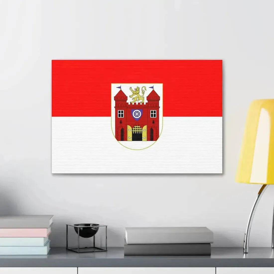 Flag of Liberec Czech Republic - Canvas Wall Art - The Sticker Space
