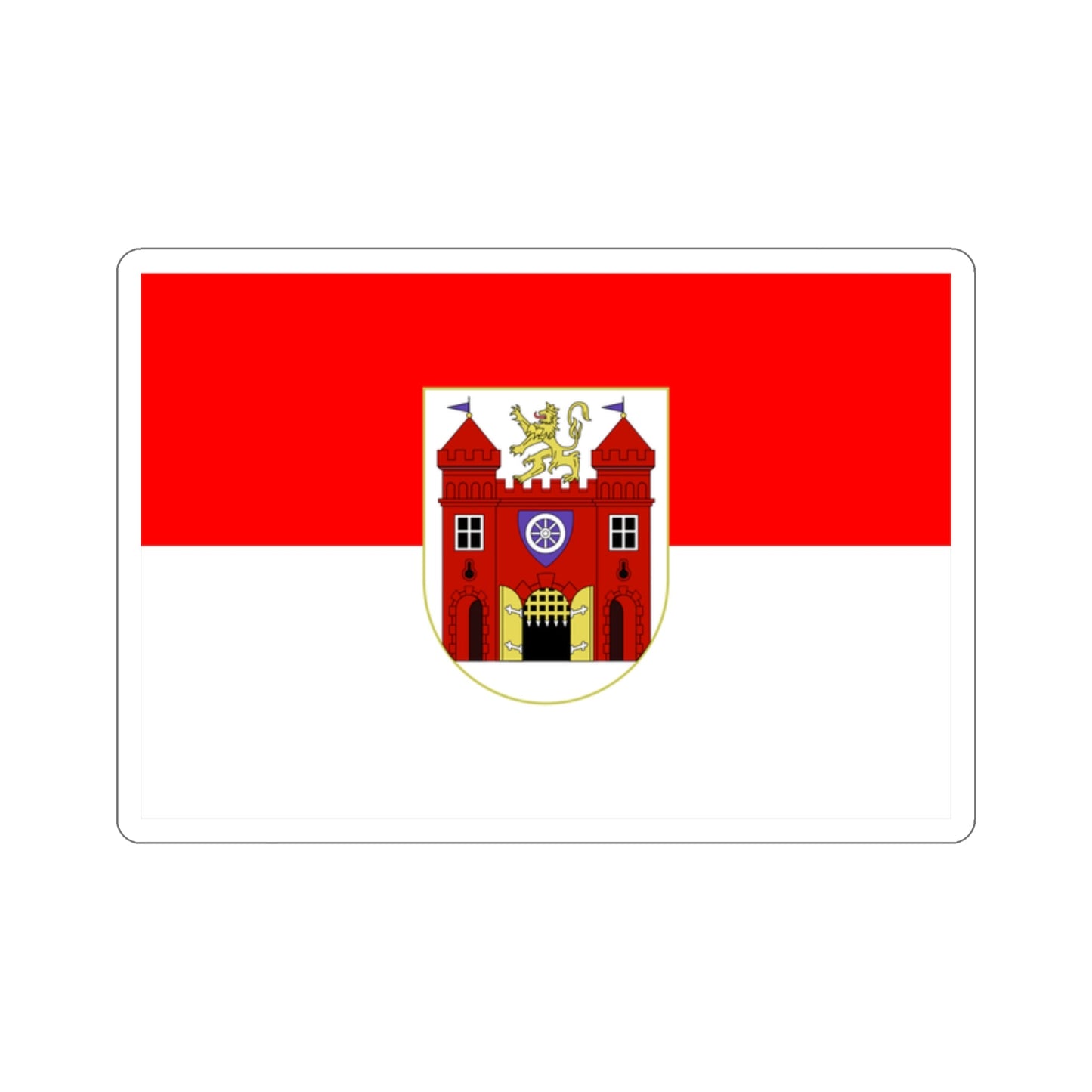 Flag of Liberec Czech Republic STICKER Vinyl Die-Cut Decal-2 Inch-The Sticker Space