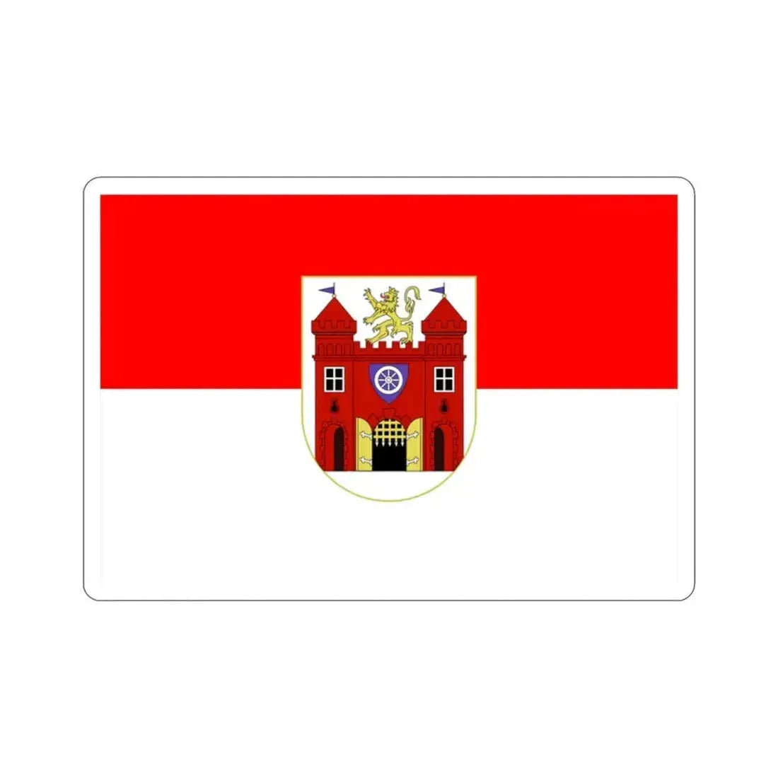 Flag of Liberec Czech Republic STICKER Vinyl Die-Cut Decal 2 Inch - The Sticker Space