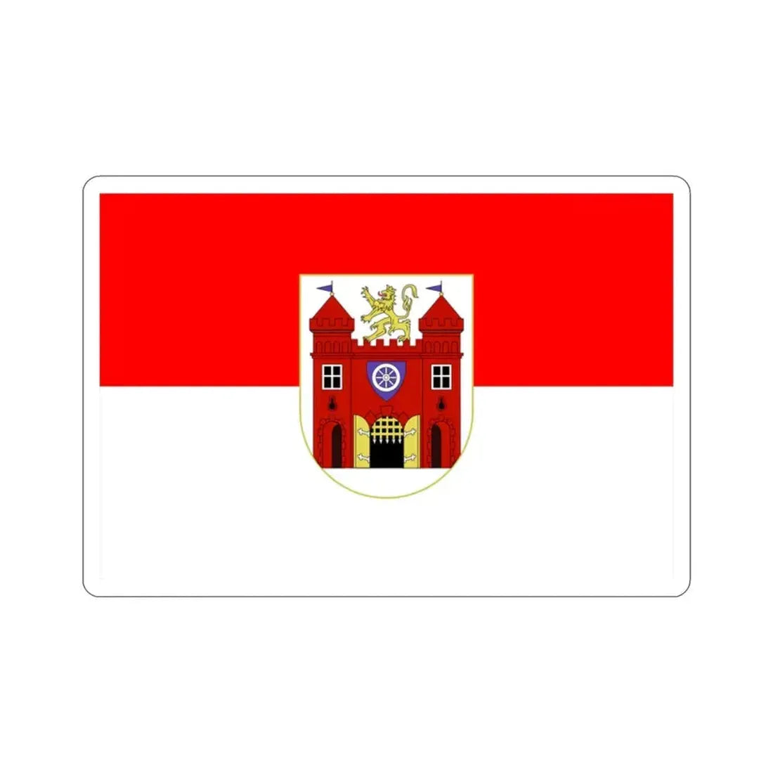 Flag of Liberec Czech Republic STICKER Vinyl Die-Cut Decal 2 Inch - The Sticker Space