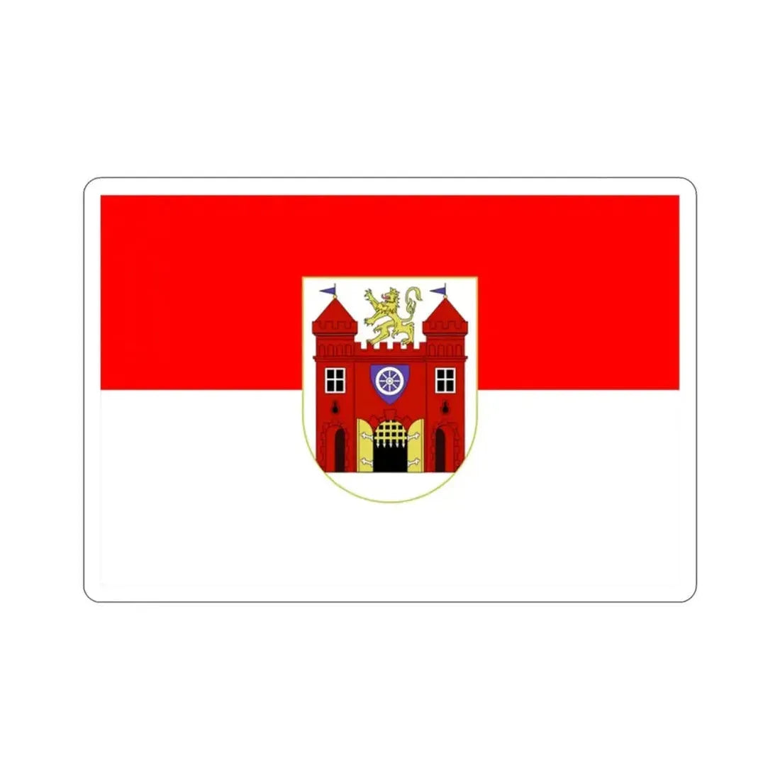 Flag of Liberec Czech Republic STICKER Vinyl Die-Cut Decal - The Sticker Space