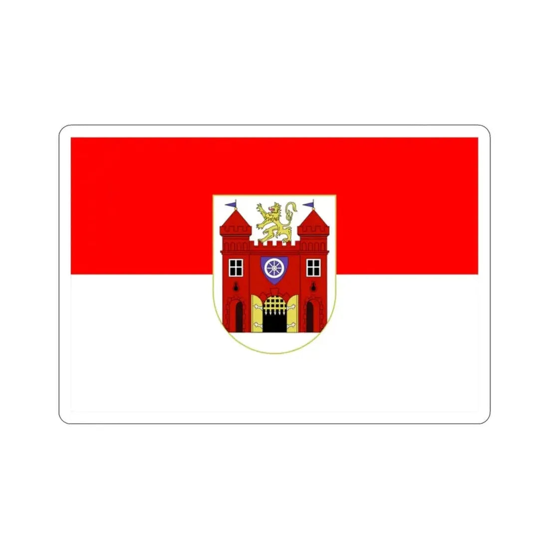 Flag of Liberec Czech Republic STICKER Vinyl Die-Cut Decal - The Sticker Space
