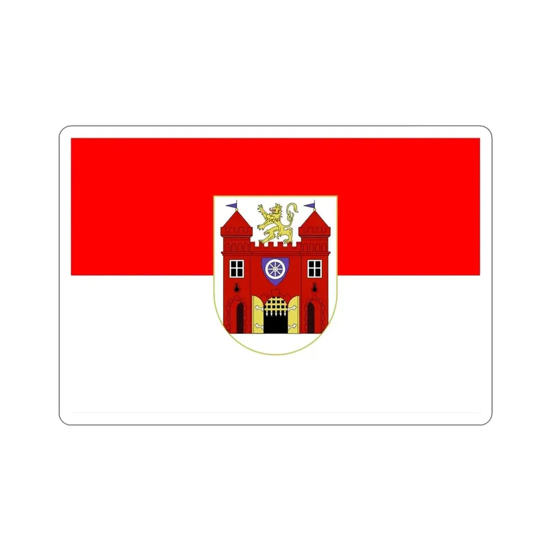 Flag of Liberec Czech Republic STICKER Vinyl Die-Cut Decal - The Sticker Space