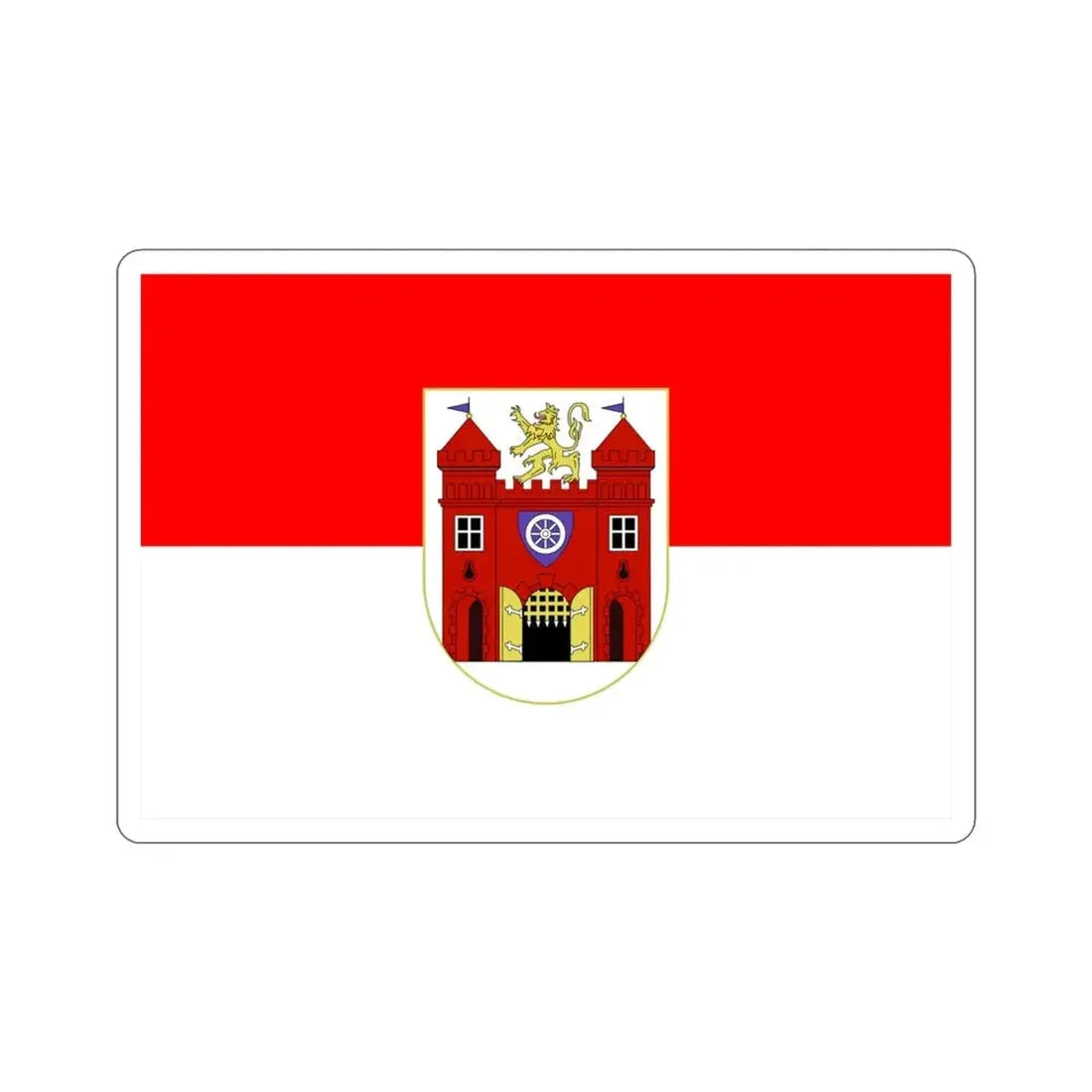 Flag of Liberec Czech Republic STICKER Vinyl Die-Cut Decal - The Sticker Space
