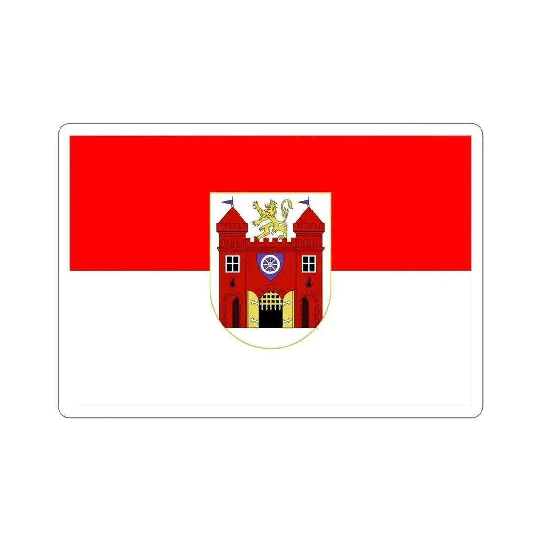 Flag of Liberec Czech Republic STICKER Vinyl Die-Cut Decal - The Sticker Space