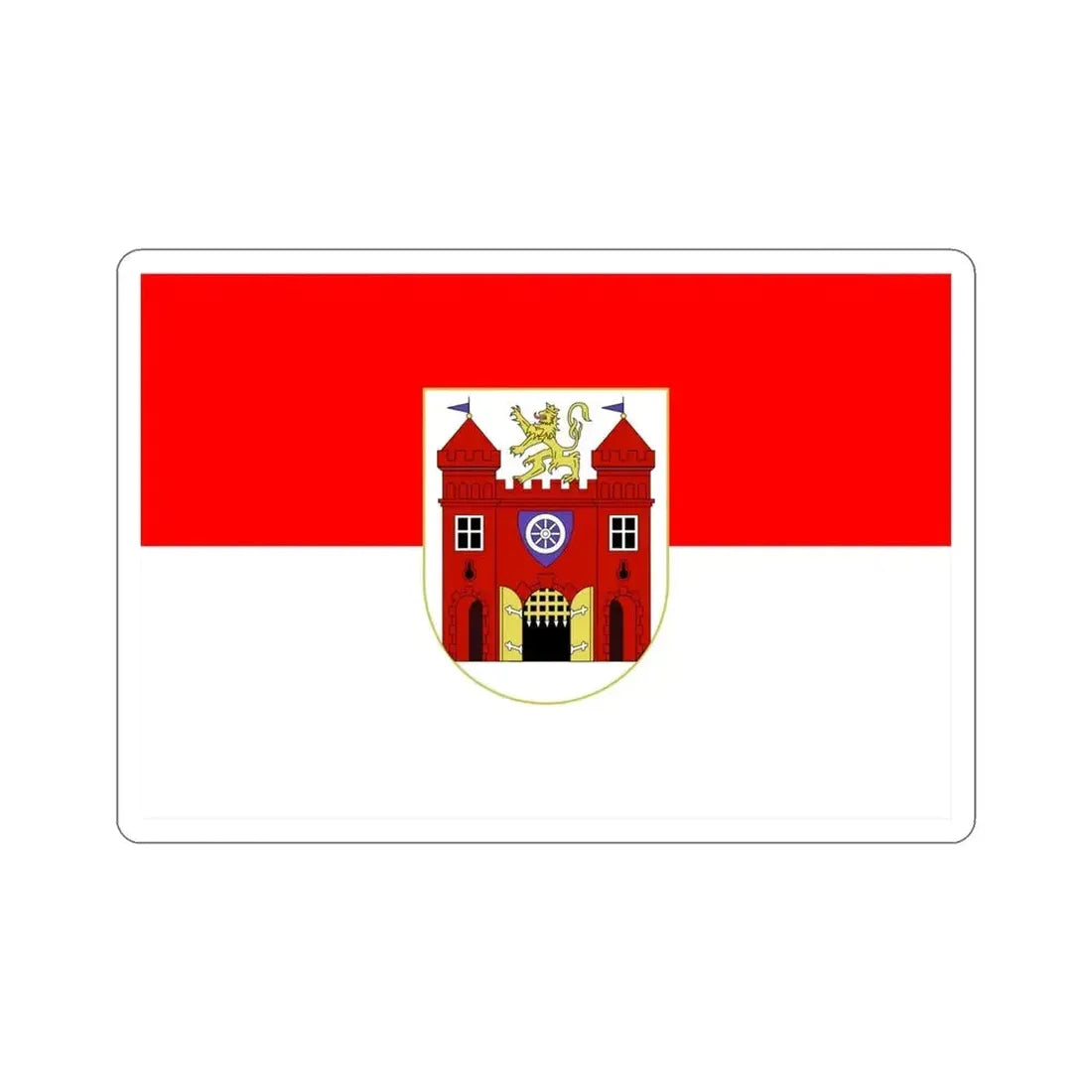 Flag of Liberec Czech Republic STICKER Vinyl Die-Cut Decal - The Sticker Space