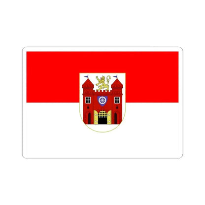 Flag of Liberec Czech Republic - STICKER Vinyl Kiss-Cut Decal 2 Inch White - The Sticker Space