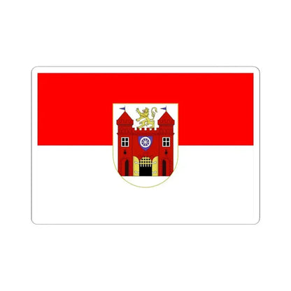 Flag of Liberec Czech Republic - STICKER Vinyl Kiss-Cut Decal 6 Inch White - The Sticker Space