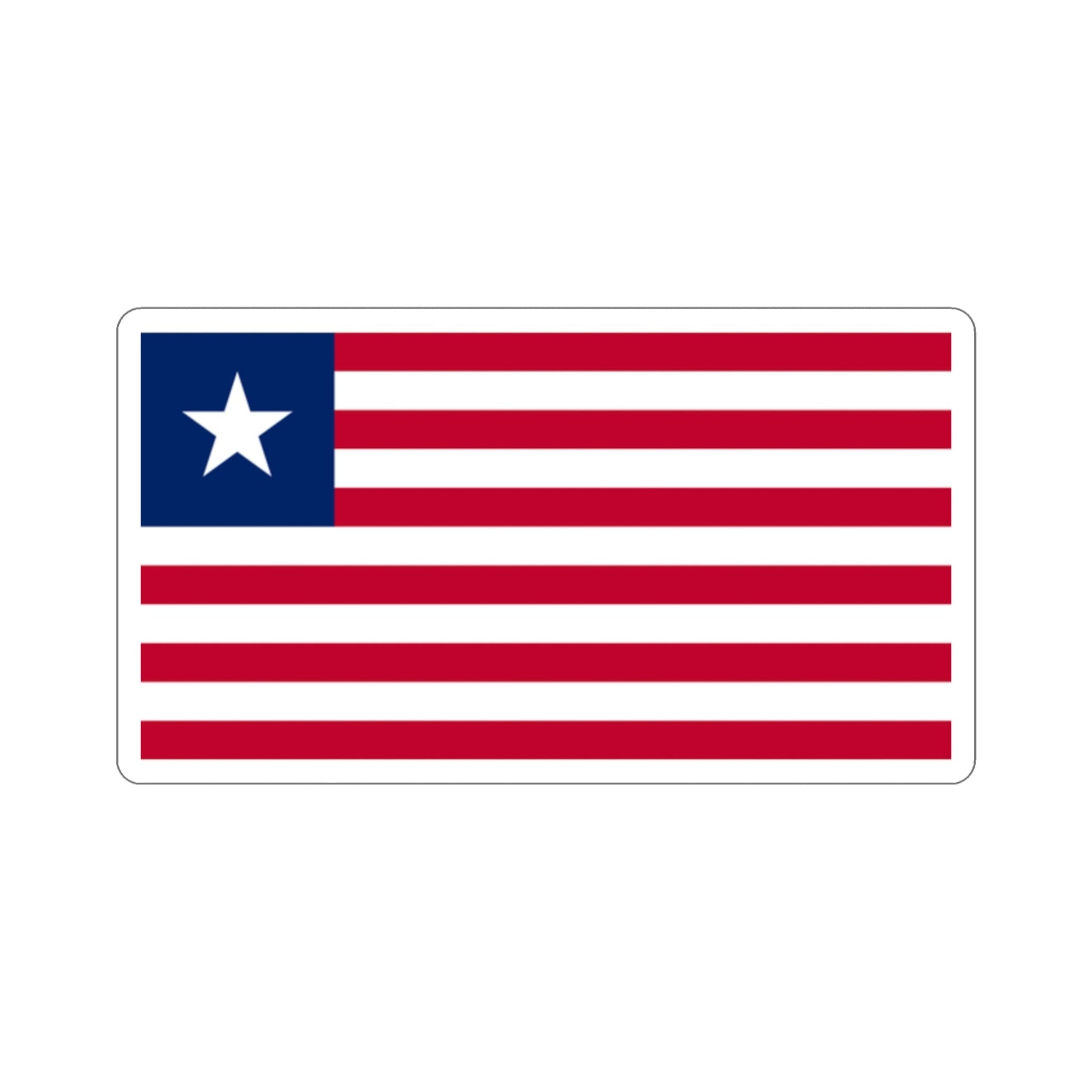 Flag of Liberia STICKER Vinyl Die-Cut Decal-2 Inch-The Sticker Space