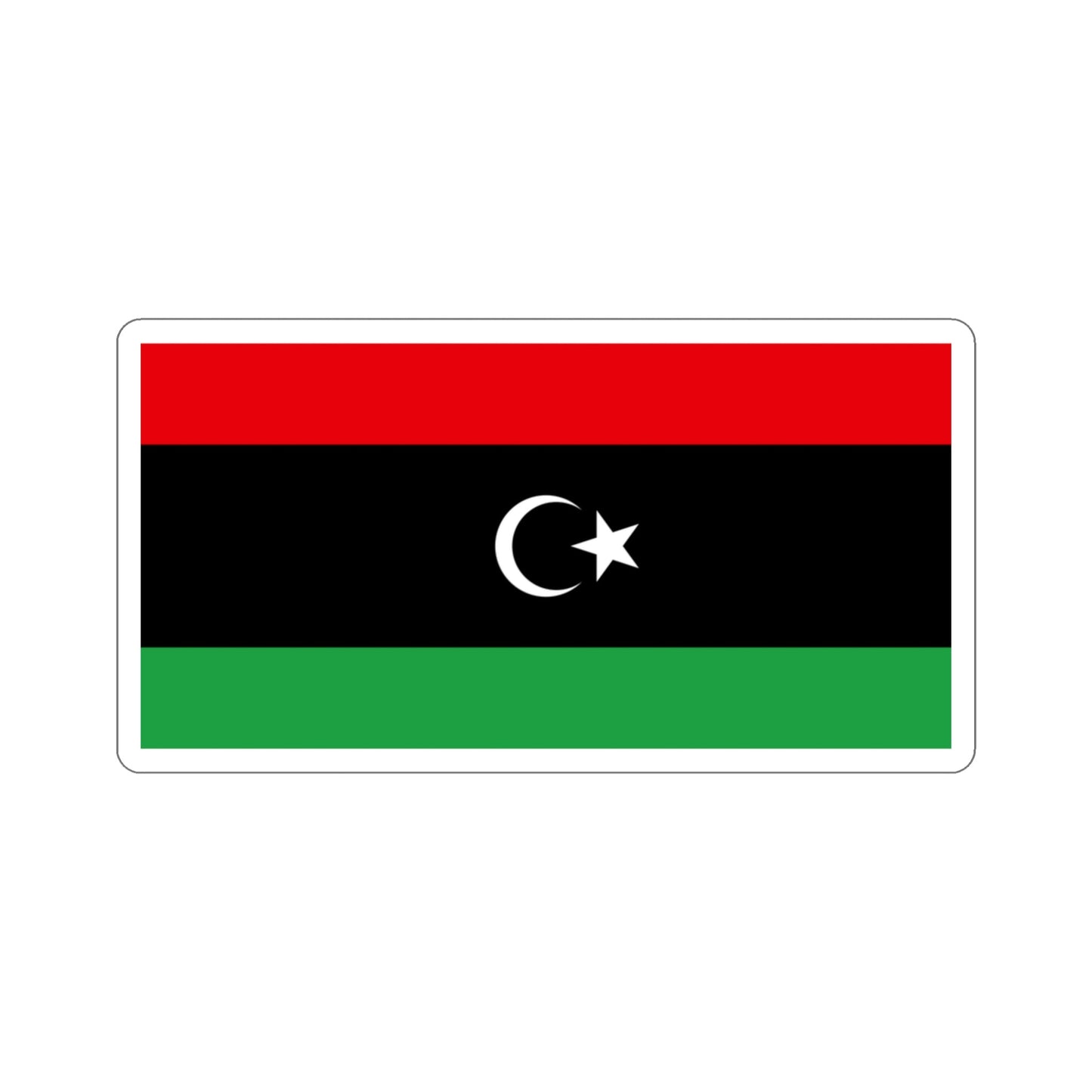 Flag of Libya STICKER Vinyl Die-Cut Decal-3 Inch-The Sticker Space