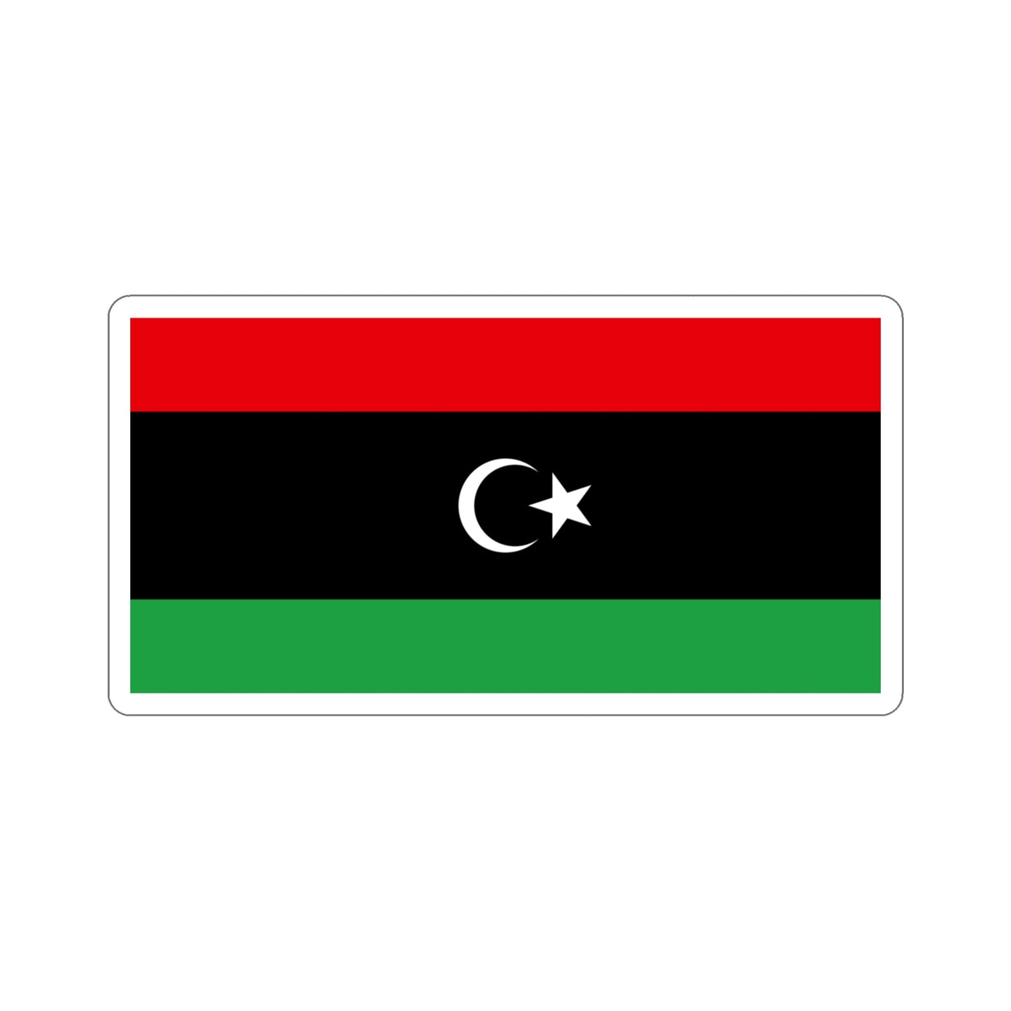 Flag of Libya STICKER Vinyl Die-Cut Decal-4 Inch-The Sticker Space