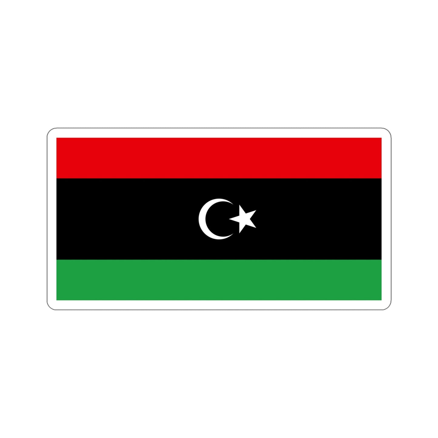 Flag of Libya STICKER Vinyl Die-Cut Decal-5 Inch-The Sticker Space