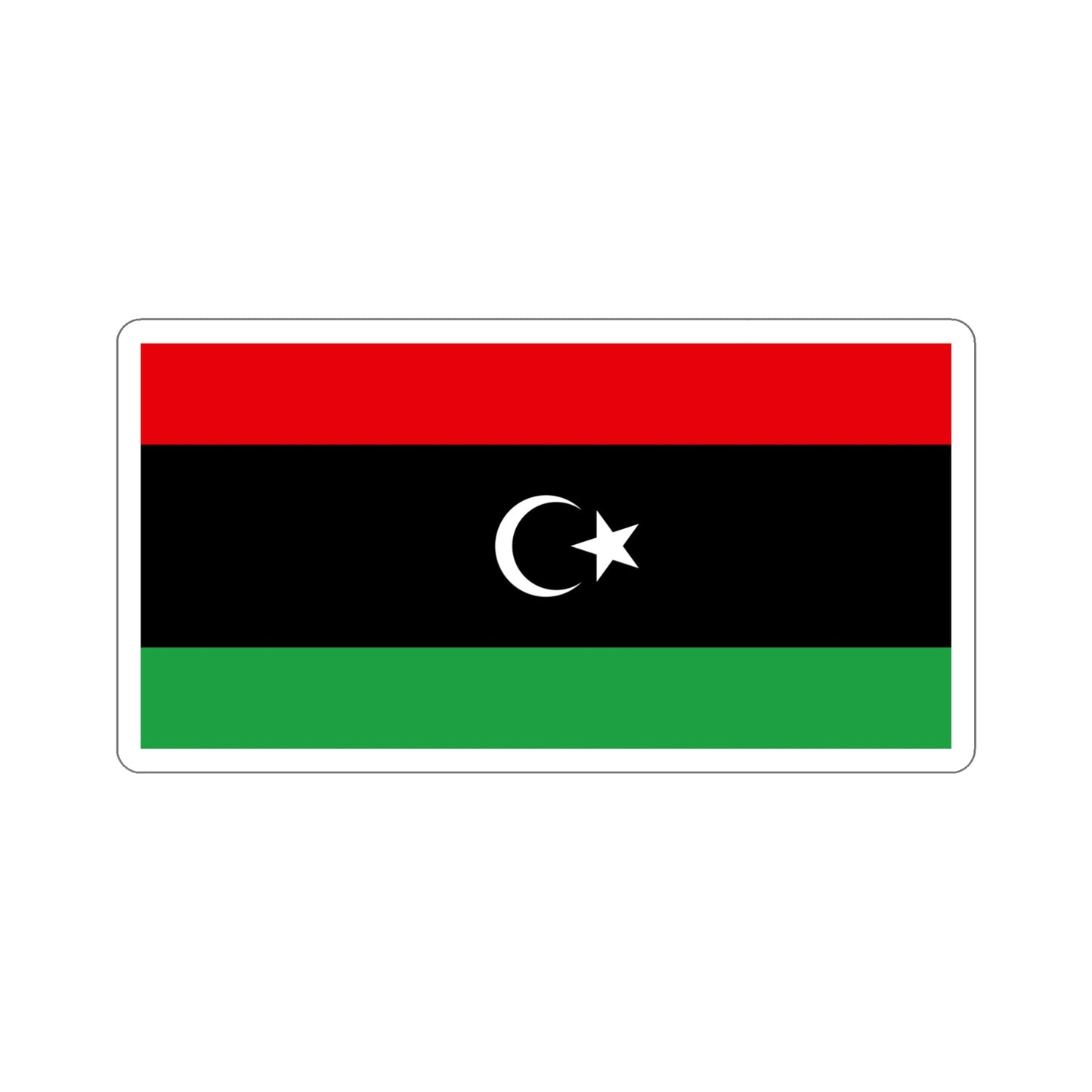 Flag of Libya STICKER Vinyl Die-Cut Decal-6 Inch-The Sticker Space