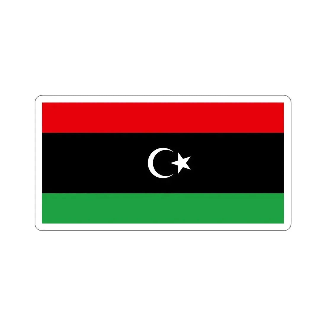 Flag of Libya STICKER Vinyl Die-Cut Decal - The Sticker Space
